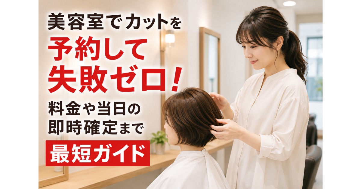 美容室でカットを予約して失敗ゼロ！料金や当日の即時確定まで最短ガイド